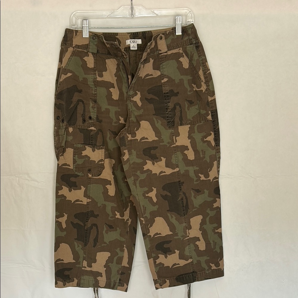 Camo Cargo Capris for Women